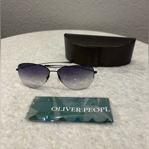 Oliver Peoples Strummer sunglasses Black gray gradient lenses